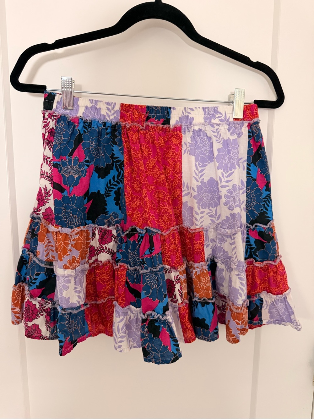 Steve Madden BB Dakota Floral Patchwork Mini Skirt